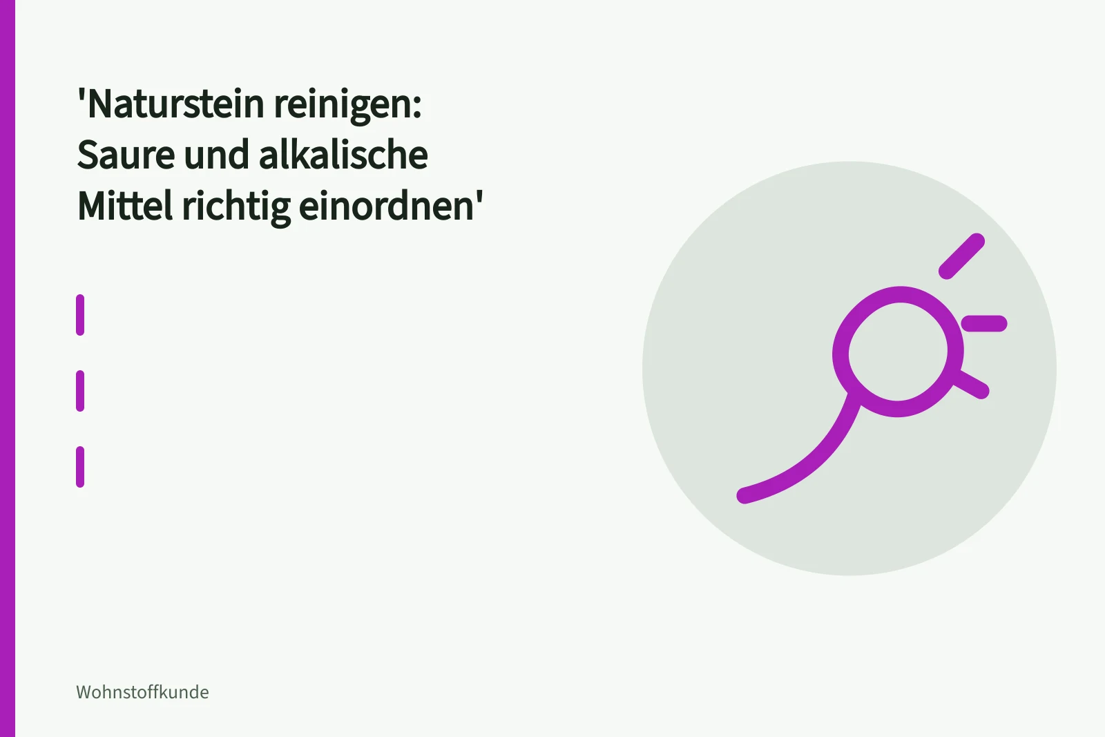 Natursteinplatten aus Kalkstein, Marmor und Granit mit Reinigungslösung